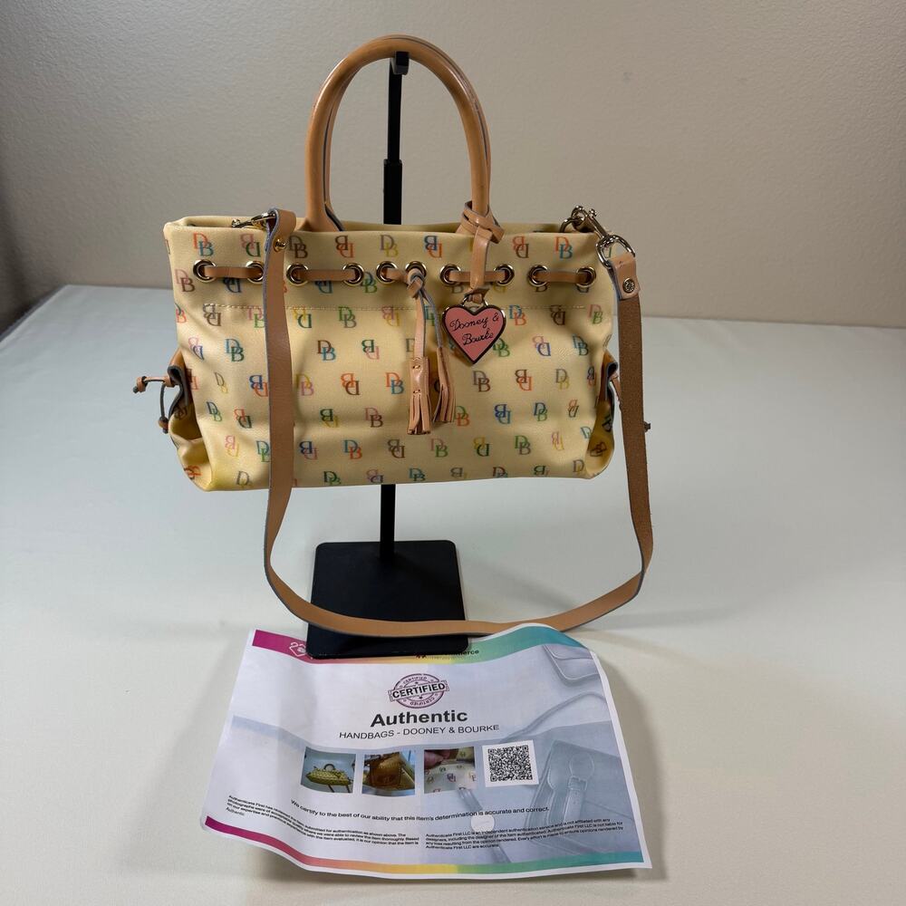 Vintage Y2K Dooney & Bourke Signature Rainbow “IT” Bag Excellent Condition